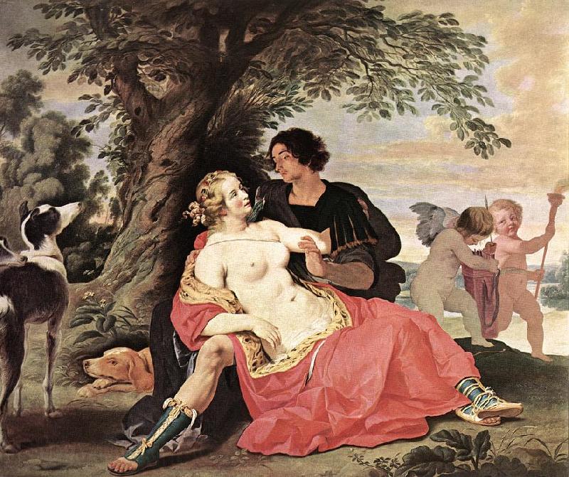 JANSSENS, Abraham Venus and Adonis sf Germany oil painting art